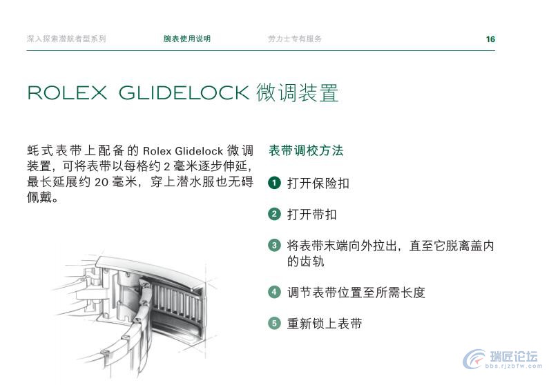 劳力士手表说明书-潜航者型系列