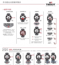 天梭多功能运动款触屏腕表用户手册151